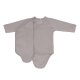 Lässig - Baby-Wickelbody Langarm - Bio-Baumwolle, Zitrone, Taupe, Gr. 62/68