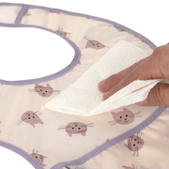 Lässig - Lätzchen mit Auffangschutz (2 Stk) - Tiny Team, Katze (3)