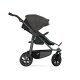 TFK - mono 3 - Kombikinderwagen 2-in-1 mit Luftkammerreifen Anthrazit mit roten Highlights