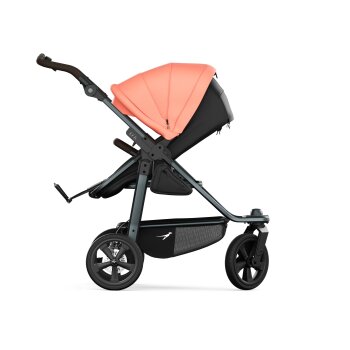 TFK - mono 3 - Kombikinderwagen 2-in-1 mit Luftkammerreifen Lachs