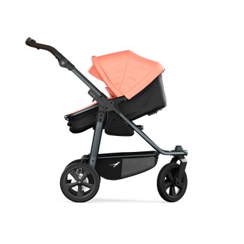 TFK - mono 3 - Kombikinderwagen 2-in-1 mit Luftkammerreifen Lachs