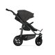 TFK - mono 3 - Kombikinderwagen 2-in-1 mit Luftreifen Anthrazit mit roten Highlights