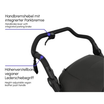 TFK - pro - 2-in-1 Kombikinderwagen mit Luftreifen Blau