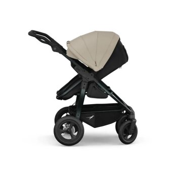 TFK - duo Zwillings- und Geschwister-Kombikinderwagen mit Luftreifen Sand