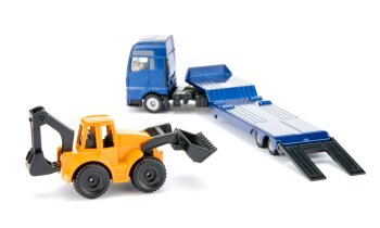 SIKU - MAN Lkw mit Baggerlader