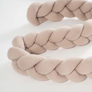 Träumeland - Signature Nestchenschlange geflochten 180 cm Taupe