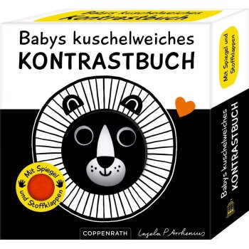 Coppenrath - Fühlen und die Welt begreifen - Babys kuschelweiches Kontrastbuch: Löwe