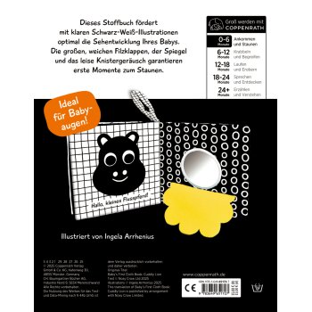 Coppenrath - Fühlen und die Welt begreifen - Babys kuschelweiches Kontrastbuch: Löwe