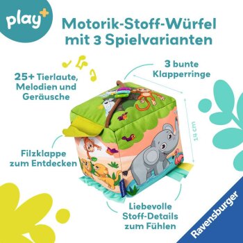 Ravensburger - Play+ Motorik-Musik-Spiel-Würfel:...