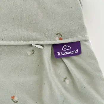 Träumeland - Baby-Ganzjahresschlafsack LIEBMICH Fiore grün Gr. 80/86