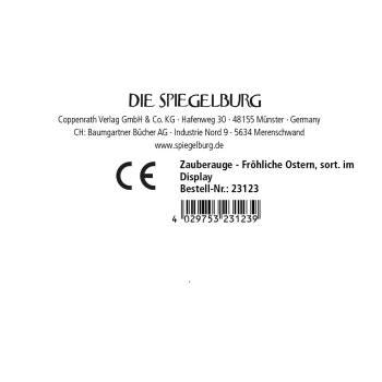 Die Spiegelburg - Fröhliche Ostern - Zauberauge, sort. (12)