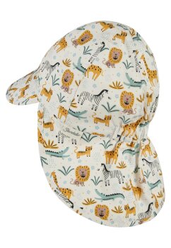 Sterntaler - Schirmmütze mit Nackensschutz Zootiere Gr.47