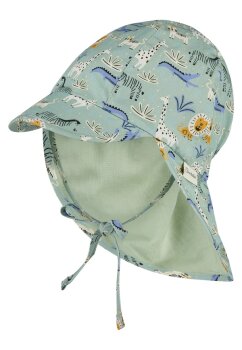 Sterntaler - Schirmmütze mit Nackensschutz Zootiere...