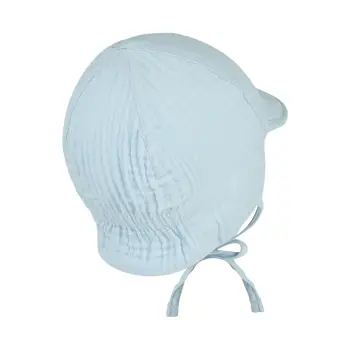 Sterntaler - Wende Schirmmütze Musselin hellblau Gr.35