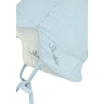 Sterntaler - Wende Schirmmütze Musselin hellblau Gr.49