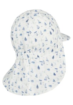 Sterntaler - Schirmmütze mit Nackensschutz Boote Gr.53