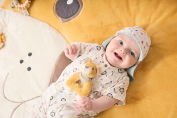 Sterntaler - Schirmmütze zum Wenden Tiere Gr.47