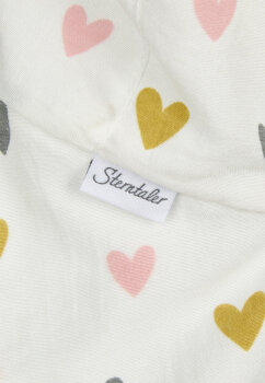 Sterntaler - Schirmmütze mit Nackenschutz Herzen Gr.49