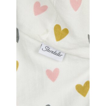 Sterntaler - Schirmmütze mit Nackenschutz Herzen Gr.53
