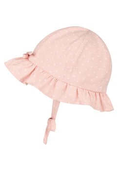 Sterntaler - Sonnenhut kleine Herzen zartrosa Gr.43