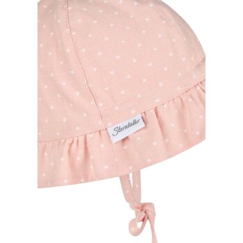 Sterntaler - Sonnenhut kleine Herzen zartrosa Gr.51