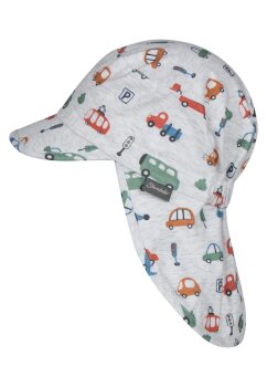 Sterntaler - Schirmmütze mit Nackenschutz Fahrzeuge Gr.49