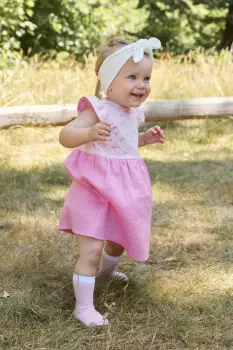 Sterntaler - Kleid Hase perlrosa Gr.62