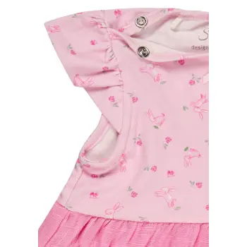 Sterntaler - Kleid Hase perlrosa Gr.74