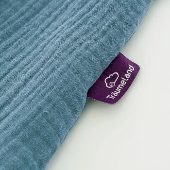 Träumeland - Sommer-Schlafsack Baumwoll-Musselin (0,5 TOG) jeansblau Gr. 70