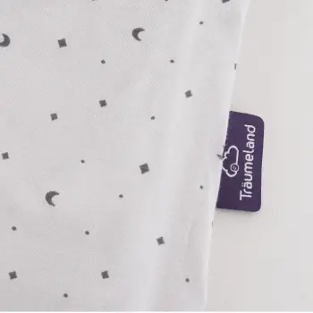 Träumeland - Sommer-Schlafsack Baumwoll-Jersey (0,5 TOG) Moon grau Gr. 90