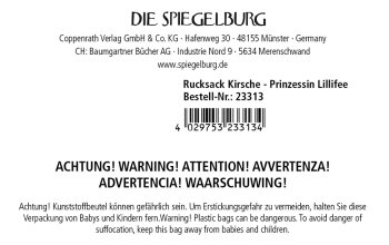 Die Spiegelburg - Prinzessin Lillifee - Rucksack Kirsche