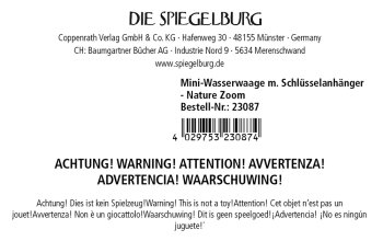 Die Spiegelburg - Nature Zoom - Mini-Wasserwaage mit Schlüsselanhänger (8)