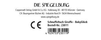 Die Spiegelburg - BabyGlück - Schnuffeltuch Giraffe (2)