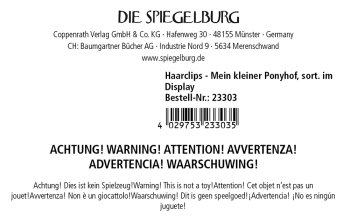 Die Spiegelburg - Mein kleiner Ponyhof - Haarclips mit Herzchen, sort. (21)