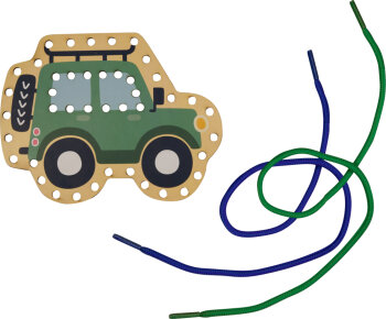 Coppenrath - Mini-Künstler - Mein kleines Bastelset: Fädel-Karten (Löwe/Wagen) (3)