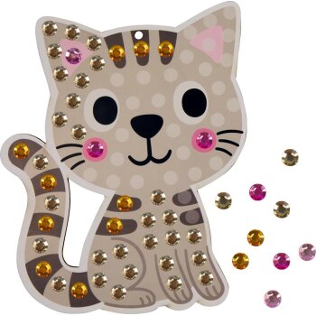 Coppenrath - Mini-Künstler - Mein kleines Bastelset: Diamond-Anhänger (Blume/Katze) (3)