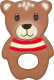 Die Spiegelburg - BabyGlück - Beißring aus Naturkautschuk Teddy (4)