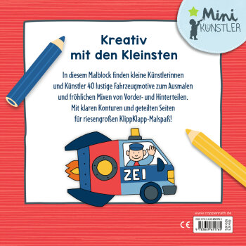 Coppenrath - Mini-Künstler - Mein erster Klipp-Klapp-Malspaß: 400 mögliche Fahrzeuge (3)