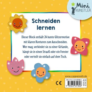 Coppenrath - Mini-Künstler - Ich kann mit der Schere schneiden: Glitzerbilder zum Ausschneiden, sort. (32)