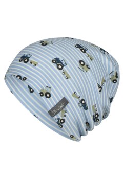 Sterntaler - Beanie Traktoren hellblau Gr.47