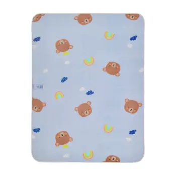 Sterntaler - Babydecke Familie Bär eisblau