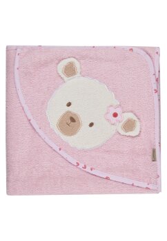 Sterntaler - Kapuzenbadetuch Bär Betty rosa (100 x...