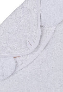 Sterntaler - Kapuzenbadetuch Bär Bo weiß (80 x 80 cm)