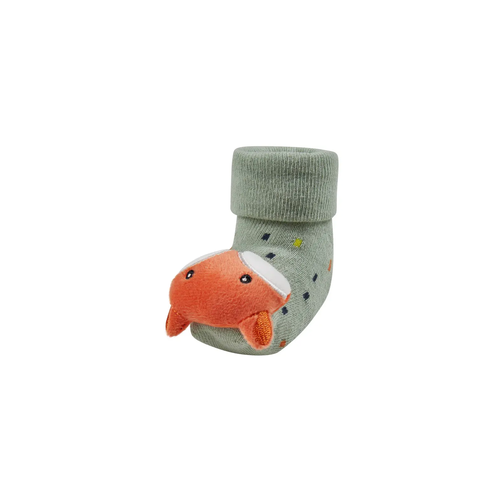 Sterntaler Unisex Saugling Gruen | Orange Rasselsocken Fuchs - Image 6