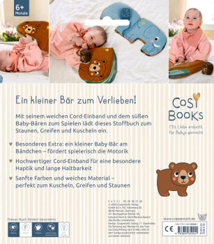 Coppenrath - CosyBooks: Babys Spielbuch Kleiner Bär (inkl. Greiffigur)