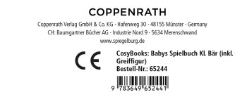 Coppenrath - CosyBooks: Babys Spielbuch Kleiner Bär (inkl. Greiffigur)
