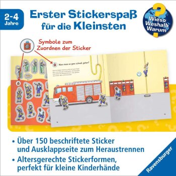 Ravensburger - Wieso? Weshalb? Warum? junior Stickerheft: Feuerwehr