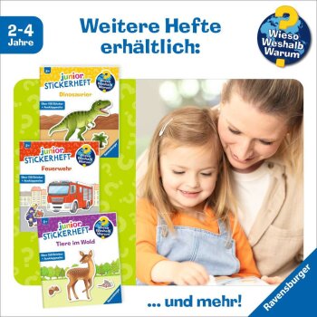Ravensburger - Wieso? Weshalb? Warum? junior Stickerheft: Feuerwehr