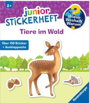 Ravensburger - Wieso? Weshalb? Warum? junior Stickerheft: Tiere im Wald