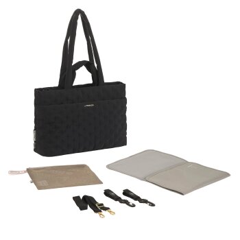 Lässig - Wickeltasche gesteppt Liva Schwarz